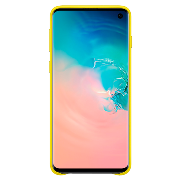 Husă pentru smartphone Samsung Galaxy S10 Samsung/ Back/ Piele/ Yellow photo 3
