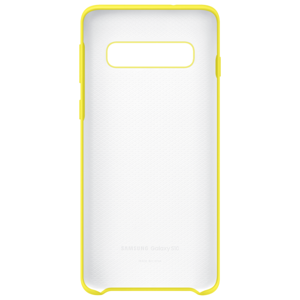 Husă pentru smartphone Samsung Galaxy S10 Samsung/ Back/ Piele/ Yellow photo 4