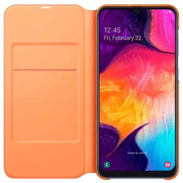 Чехол для смартфона Samsung Galaxy A50/ A30s Samsung/ Flip Wallet/ PP/ Оранжевый Белый photo 3