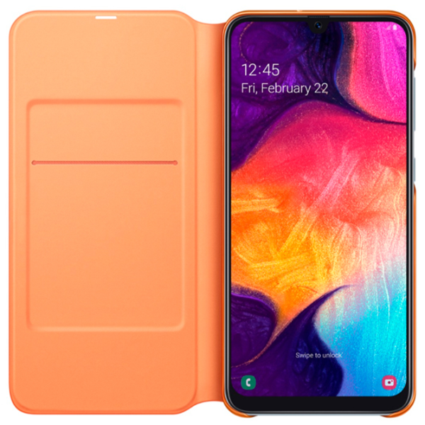 Чехол для смартфона Samsung Galaxy A50/ A30s Samsung/ Flip Wallet/ PP/ Оранжевый Белый photo 3