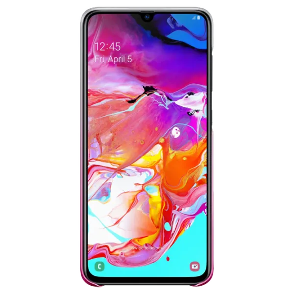 Husă pentru smartphone Samsung Galaxy A70 Samsung/ Back/ PP/ Gradation Pink photo 2