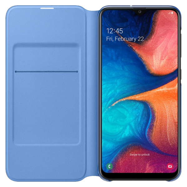 Чехол для смартфона Samsung Galaxy A20 Samsung/ Flip Wallet/ PP/ Серый Черный photo 3