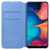 Чехол для смартфона Samsung Galaxy A20 Samsung/ Flip Wallet/ PP/ Серый Черный photo 3