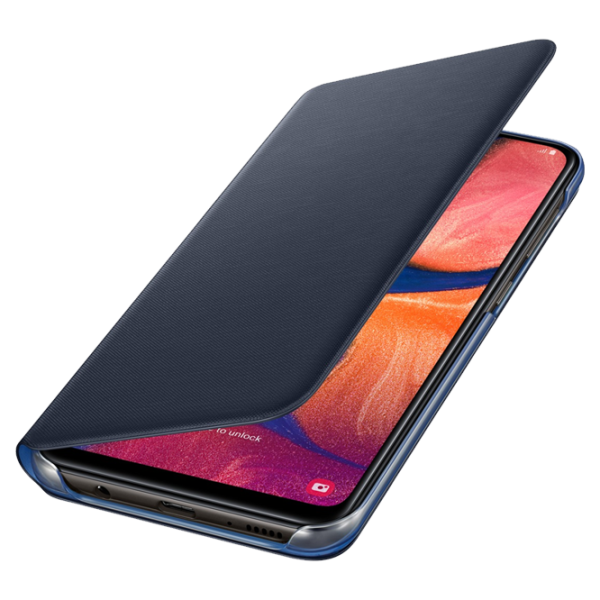 Чехол для смартфона Samsung Galaxy A20 Samsung/ Flip Wallet/ PP/ Серый Черный photo 4