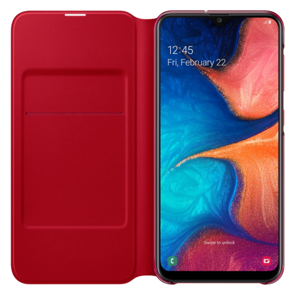 Чехол для смартфона Samsung Galaxy A20 Samsung/ Flip Wallet/ PP/ Красный Белый photo 3