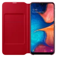 Чехол для смартфона Samsung Galaxy A20 Samsung/ Flip Wallet/ PP/ Красный Белый photo 3