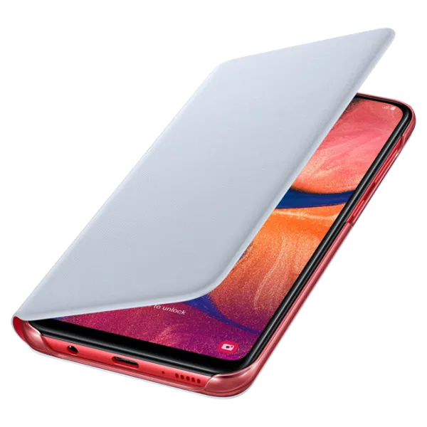 Чехол для смартфона Samsung Galaxy A20 Samsung/ Flip Wallet/ PP/ Красный Белый photo 4