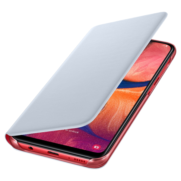 Чехол для смартфона Samsung Galaxy A20 Samsung/ Flip Wallet/ PP/ Красный Белый photo 4