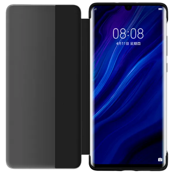 Husă pentru smartphone Huawei P30 Pro Huawei/ Flip Cover View/ PC/ PU/ Black photo 2