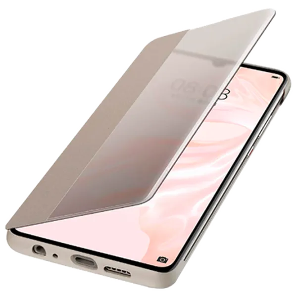 Husă pentru smartphone Huawei P30 Pro Huawei/ Flip Cover View/ PC/ PU/ Khaki Green photo 3