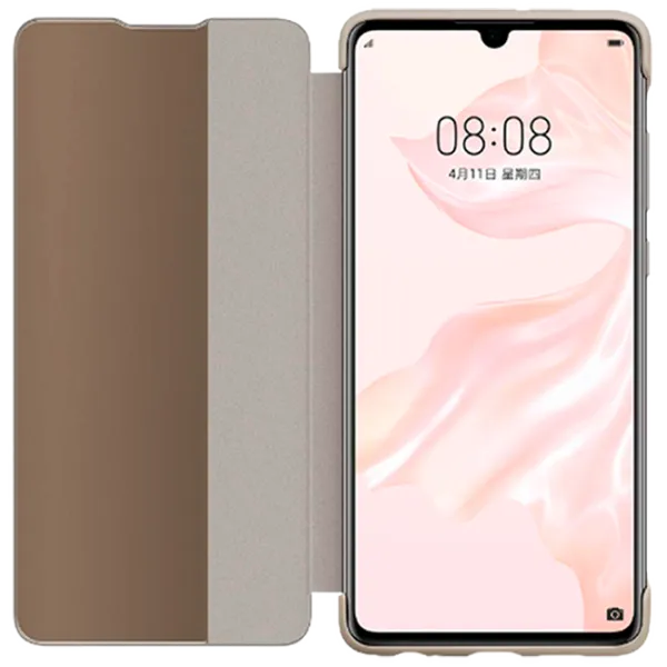 Husă pentru smartphone Huawei P30 Pro Huawei/ Flip Cover View/ PC/ PU/ Khaki Green photo 4