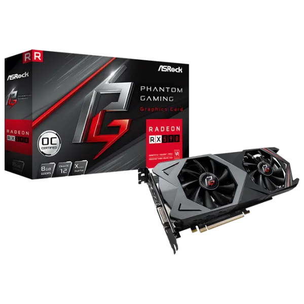 Placă video ASRock Radeon RX590 Phantom Gaming X PCI Express x16 3.0 / 8 GB photo 5 Placă video ASRock Radeon RX590 Phantom Gaming X PCI Express x16 3.0 / 8 GB photo 5