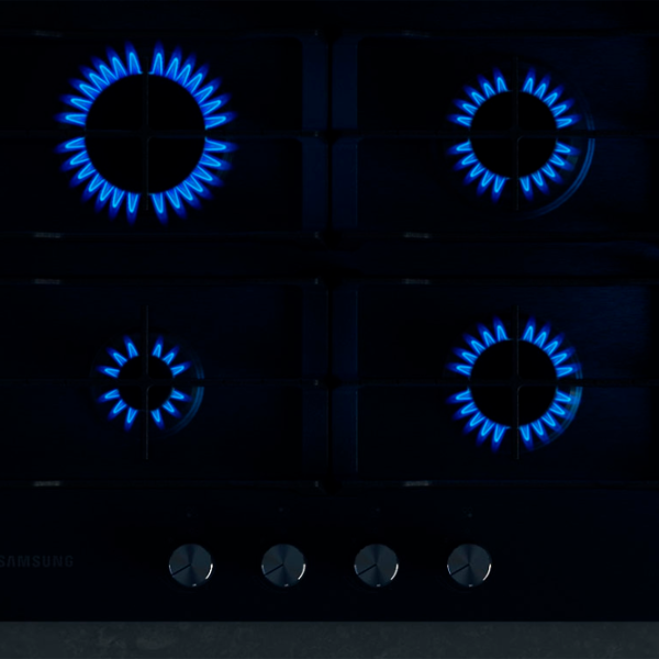 Газовая варочная панель Samsung NA64H3010AK/ WT Черный photo 5