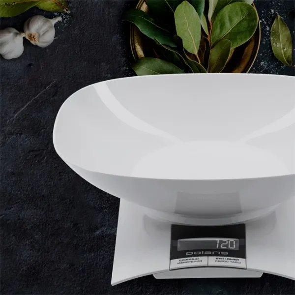 Cântar de bucătărie Polaris PKS0323DL White photo 2