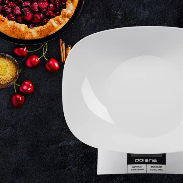 Cântar de bucătărie Polaris PKS0323DL White photo 3