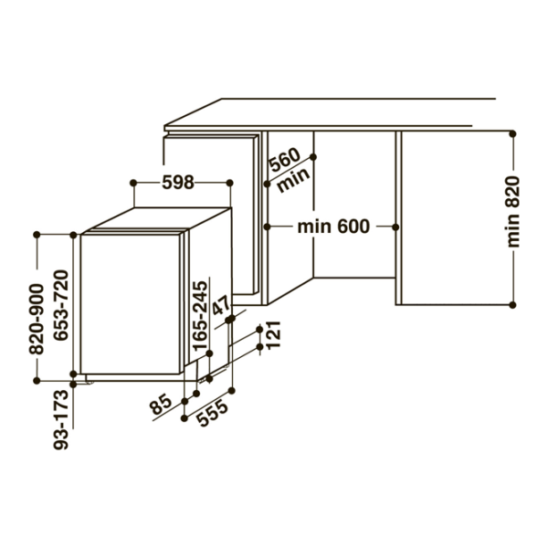 Посудомоечная машина Hotpoint-Ariston HIO 3C16 W Полногабаритная/ Белый photo 2