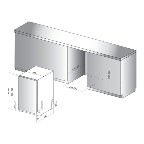 Посудомоечная машина Hotpoint-Ariston HSIO 3O23 WFE Узкая/ Белый photo 5