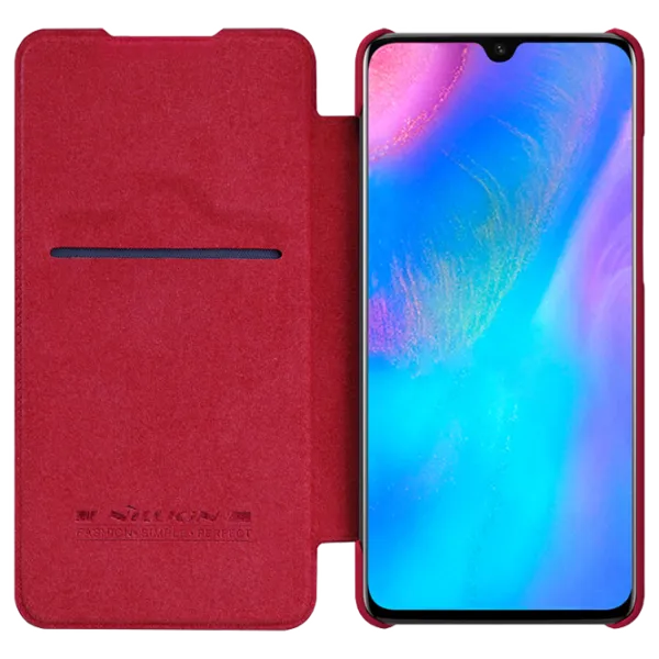 Husă pentru smartphone Huawei P30 Nillkin/ Flip Cover/ Piele/ Red photo 3