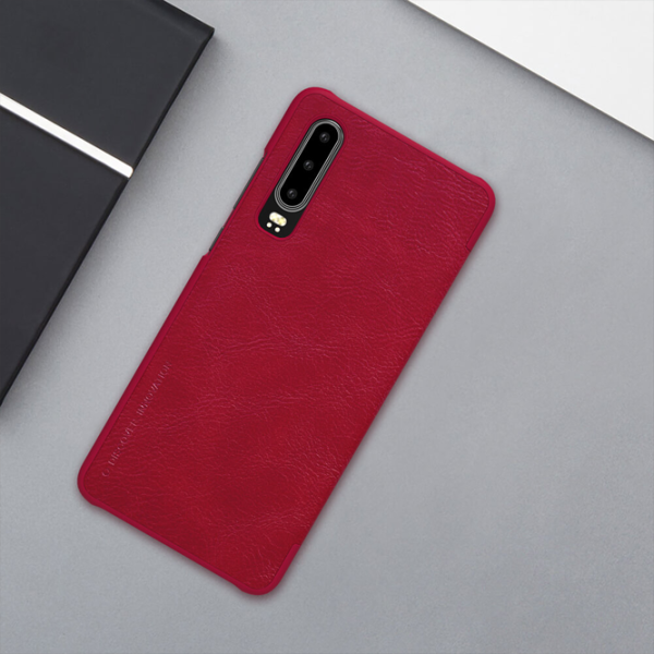 Husă pentru smartphone Huawei P30 Nillkin/ Flip Cover/ Piele/ Red photo 4