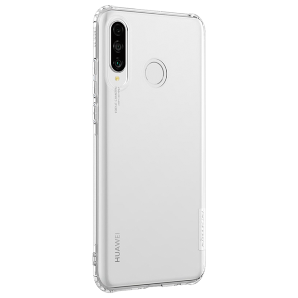 Husă pentru smartphone Huawei P30 Lite Nillkin/ Back/ TPU/ White Transparent photo 2