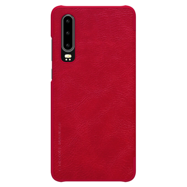 Husă pentru smartphone Huawei P30 Lite Nillkin/ Flip Cover/ Piele/ Red photo 3