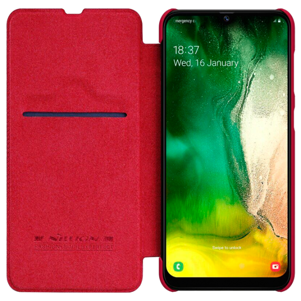 Husa Samsung Galaxy A30 Nillkin Flip Cover/ Leather/ Red photo 3