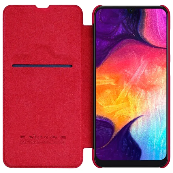 Husă pentru smartphone Samsung Galaxy A50/ A30s Nillkin/ Flip Cover/ Piele/ Red photo 3