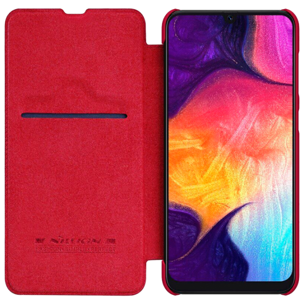 Husă pentru smartphone Samsung Galaxy A50/ A30s Nillkin/ Flip Cover/ Piele/ Red photo 3