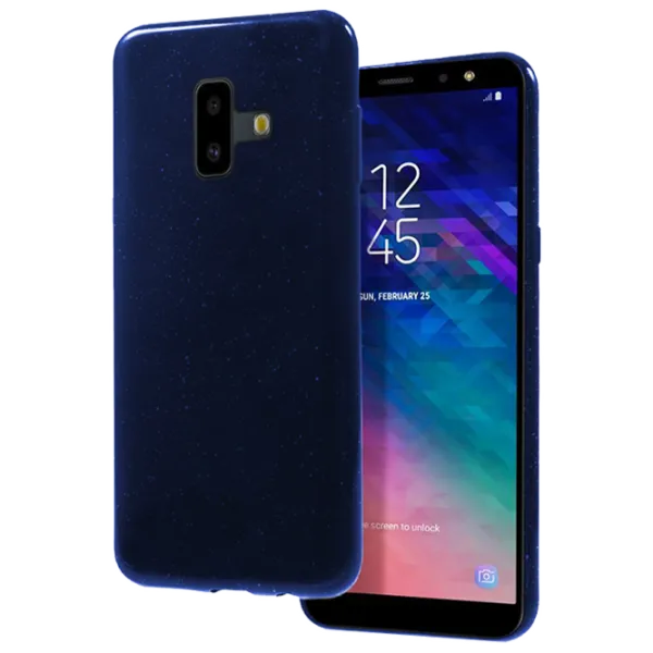 Husă pentru smartphone Samsung Galaxy J6 Plus (2018) Screen Geeks/ Back/ TPU/ Navy Blue photo 2