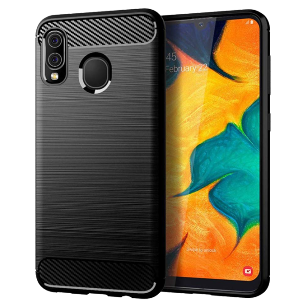 Husă pentru smartphone Samsung Galaxy A20 Cover X/ Back/ TPU/ Black photo 3