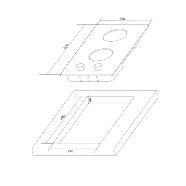 Plită Hansa BHKS31038 Gaz/ Black photo 2 Plită Hansa BHKS31038 Gaz/ Black photo 2