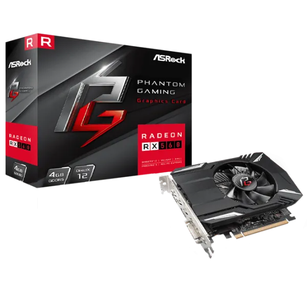 Видеокарта ASRock AMD Radeon RX 560 Phantom PCI Express x16 3.0 / 4 ГБ photo 6