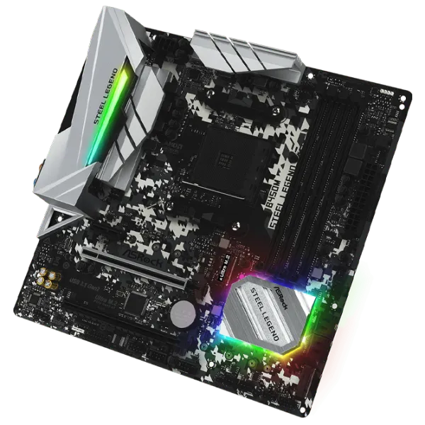 Материнская плата ASRock B450M STEEL LEGEND mATX/ AMD B450 photo 2