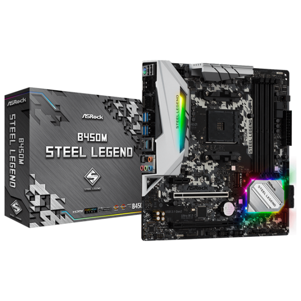 Материнская плата ASRock B450M STEEL LEGEND mATX/ AMD B450 photo 5