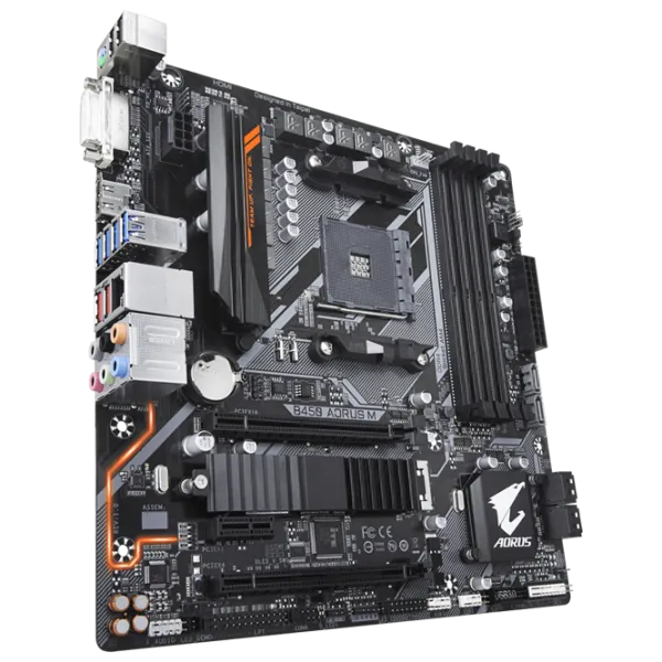 Placă de bază Gigabyte B450 AORUS M mATX/ AMD B450 photo 2