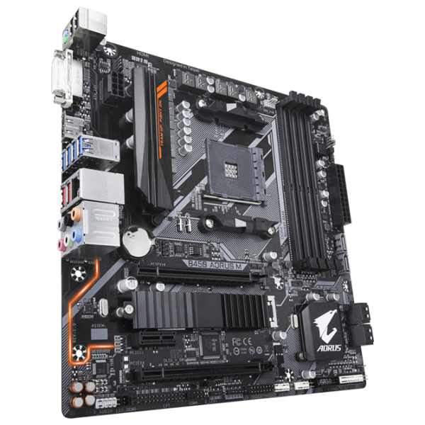Placă de bază Gigabyte B450 AORUS M mATX/ AMD B450 photo 2