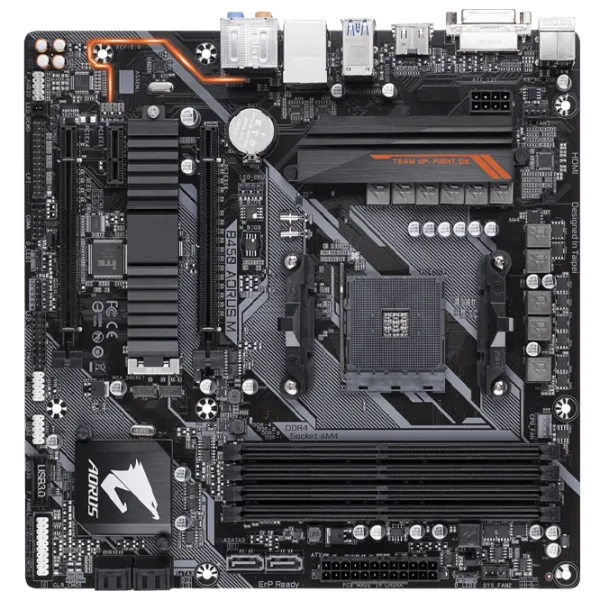 Placă de bază Gigabyte B450 AORUS M mATX/ AMD B450 photo 4
