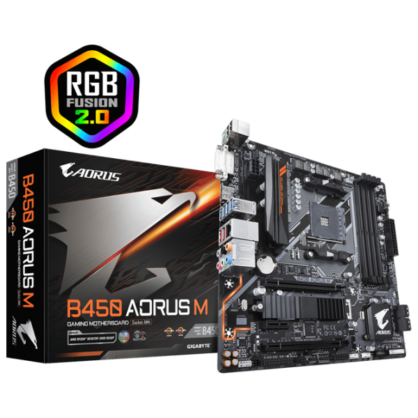 Placă de bază Gigabyte B450 AORUS M mATX/ AMD B450 photo 5