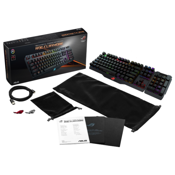 Tastatură Asus ROG Claymore US Cu fir/ Black photo 7