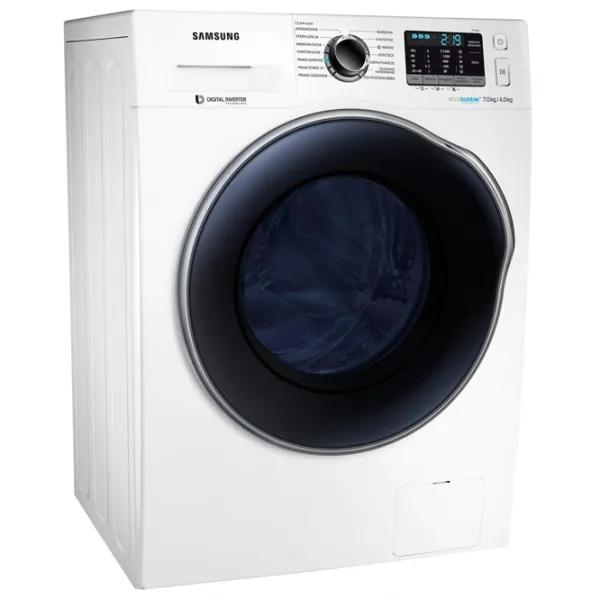 Mașină de spălat cu uscător Samsung WD70J5A10AW/LE 7 kg / 1400 rpm / White photo 2