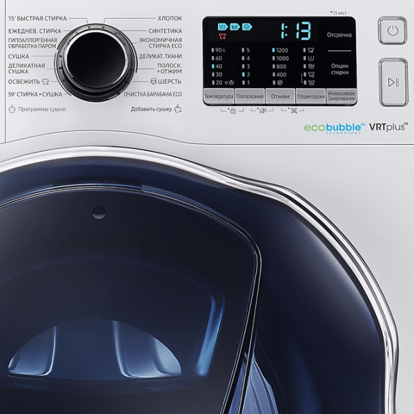 Стиральная машина Samsung WD80K52E0ZW/LE 8 кг / 1200 об/мин / Белый photo 7