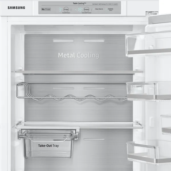 Frigider Samsung BRB260087WW/UA cu congelator jos 263 l / 177.5 cm / White photo 6