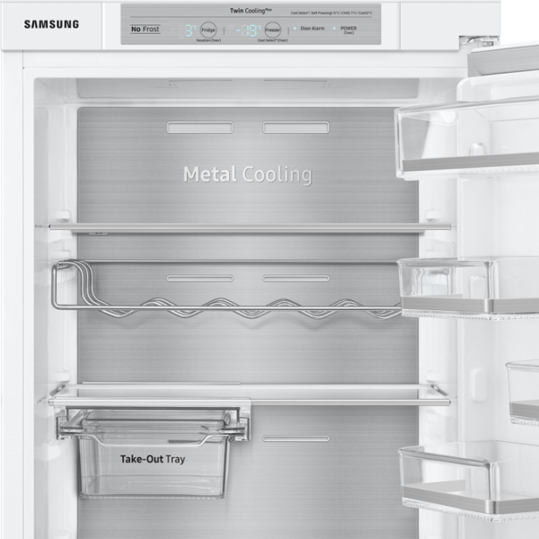 Frigider Samsung BRB260087WW/UA cu congelator jos 263 l / 177.5 cm / White photo 6