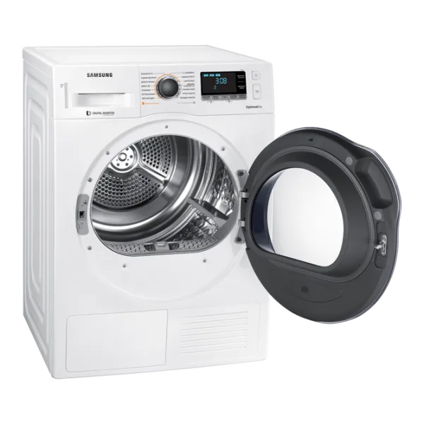 Mașină de uscat rufe Samsung DV90M6200CW/ LE 9 kg/ White photo 2