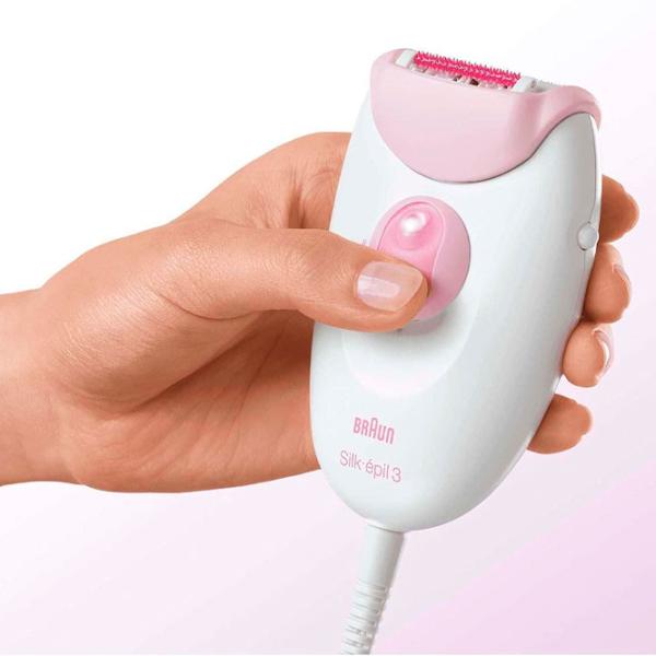 Эпилятор Braun SE3270L Сухая/ Розовый Белый photo 4