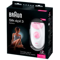 Эпилятор Braun SE3270L Сухая/ Розовый Белый photo 5
