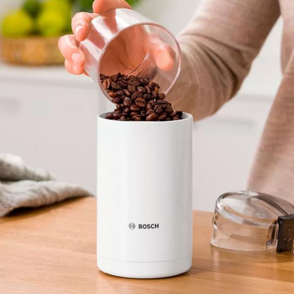 Râșniță de cafea Bosch TSM6A011W Cuțit rotativ/ 75 g/ White photo 5