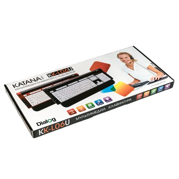 Tastatură DIALOG KK-L06U Cu fir/ White photo 5