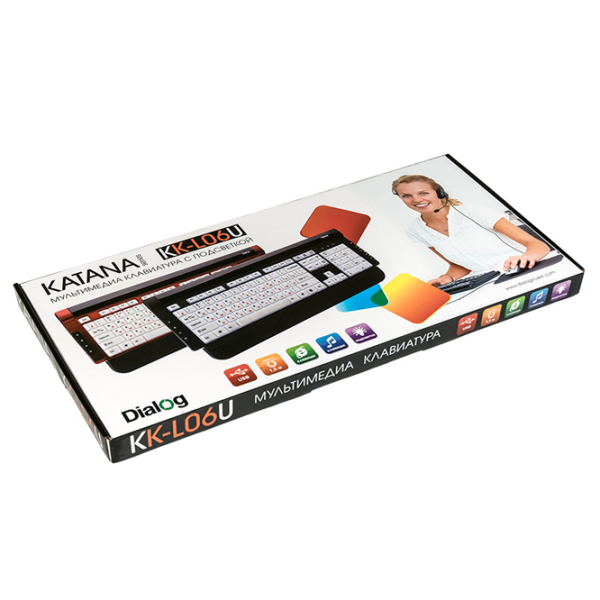 Tastatură DIALOG KK-L06U Cu fir/ White photo 5