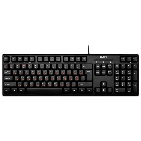 Tastatură Sven Comfort KB-S300 Cu fir/ Black photo 2